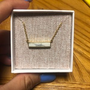 White Pura Vida bar necklace